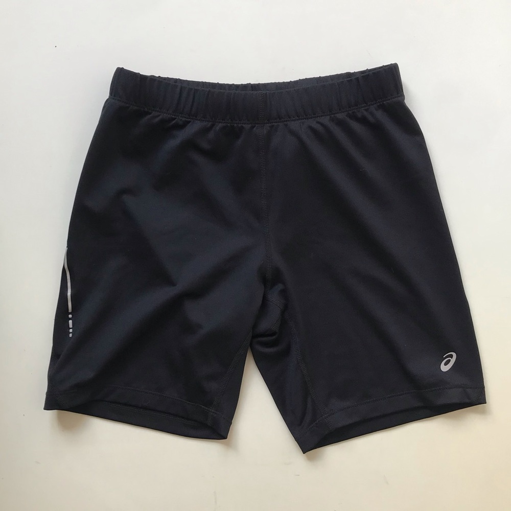 ASICS black biker shorts 5” inseam, size small